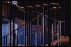 Milwaukee Art Museum (originally Milwaukee War Memorial), Milwaukee, Wisconsin, 1952-57. Stair detail